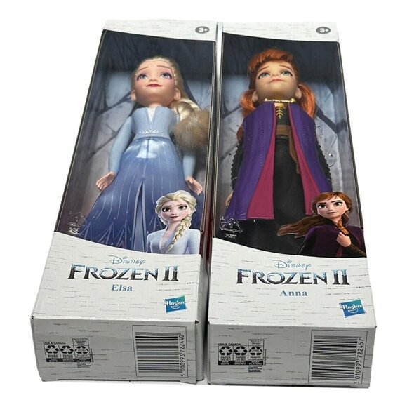 Frozen Elsa Anna Fashion Dolls Lot 2 Hasbro New in Box - Picture 2 of 3